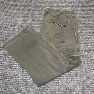 Lee Dungarees Mens Cargo Pants 40x30‎ Gray Cotton Relaxed Fit Workwear Utility
